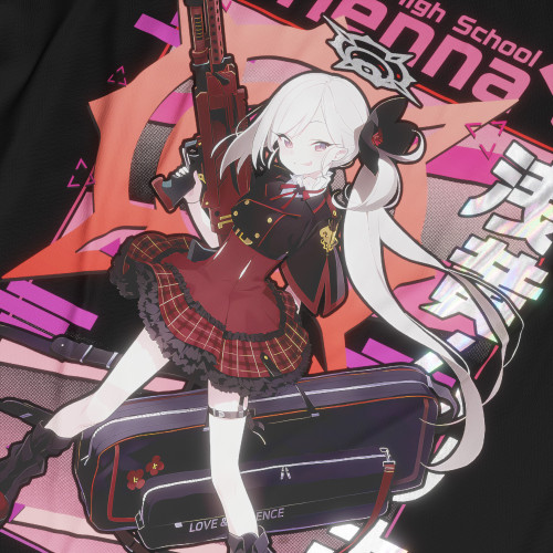 Asagi Mutsuki - Blue Archive - Polera Holográfica