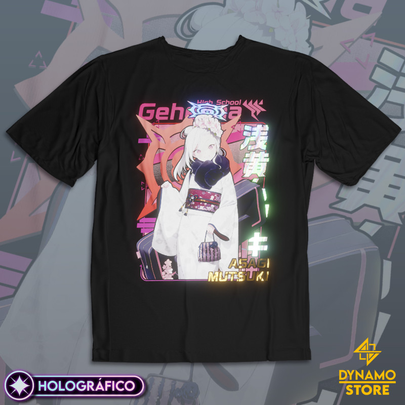 Asagi Mutsuki (New Year ver.) - Blue Archive - Polera Holográfica