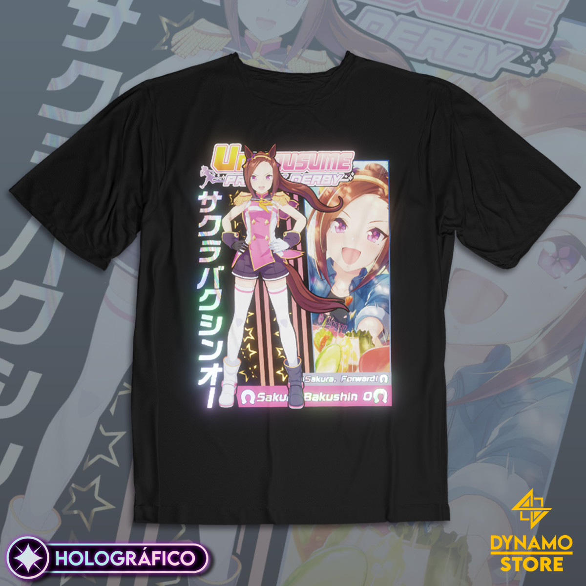 Sakura Bakushin O - Umamusume Pretty Derby - Polera Holográfica