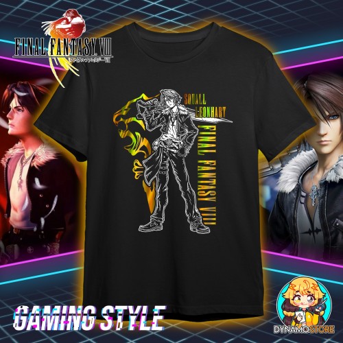 Polera Holográfica - Squall Leonhart - Final Fantasy VIII