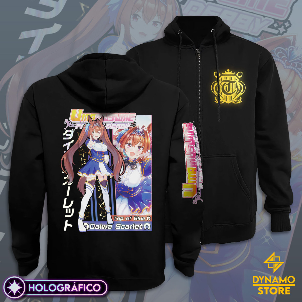 Daiwa Scarlet - Umamusume Pretty Derby - Poleron Holográfica
