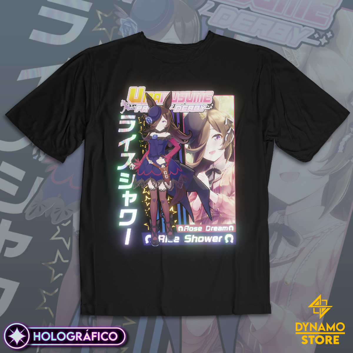 Rice Shower - Umamusume Pretty Derby - Polera Holográfica