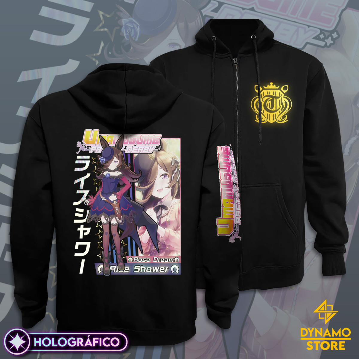 Rice Shower - Umamusume Pretty Derby - Poleron Holográfica