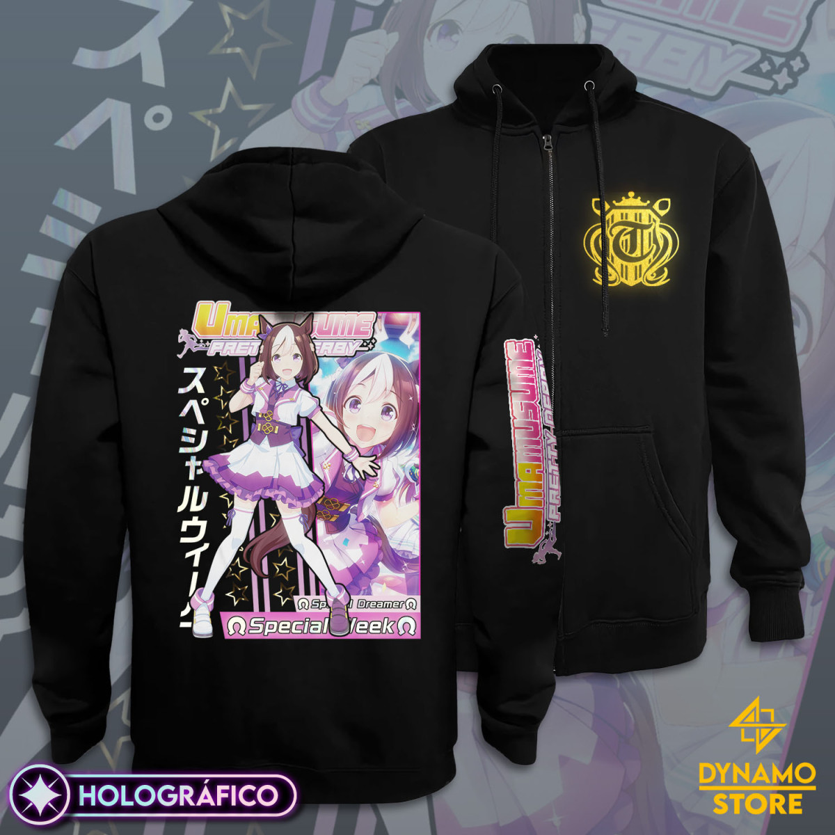 Special Week  - Umamusume Pretty Derby - Poleron Holográfica