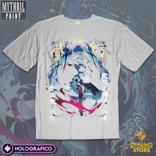 Sakuya Izayoi - Touhou - Polera Holográfica - MYTHRIL PRINT