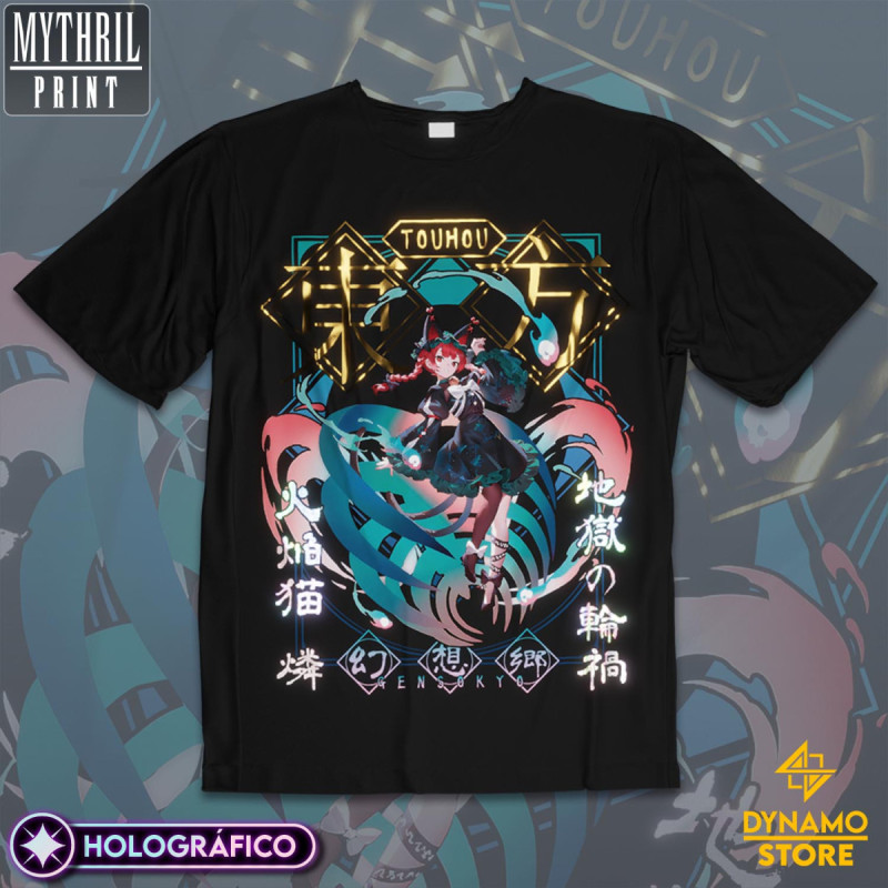 Kaenbyou Rin (Orin)  - Touhou - Polera Holográfica - MYTHRIL PRINT
