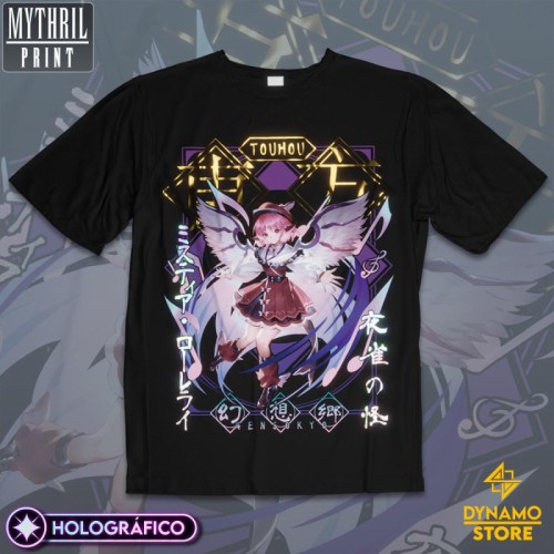 Mystia Lorelei - Touhou - Polera Holográfica - MYTHRIL PRINT