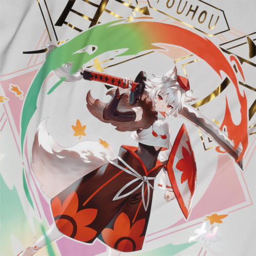 Inubashiri Momiji - Touhou - Polera Holográfica - MYTHRIL PRINT
