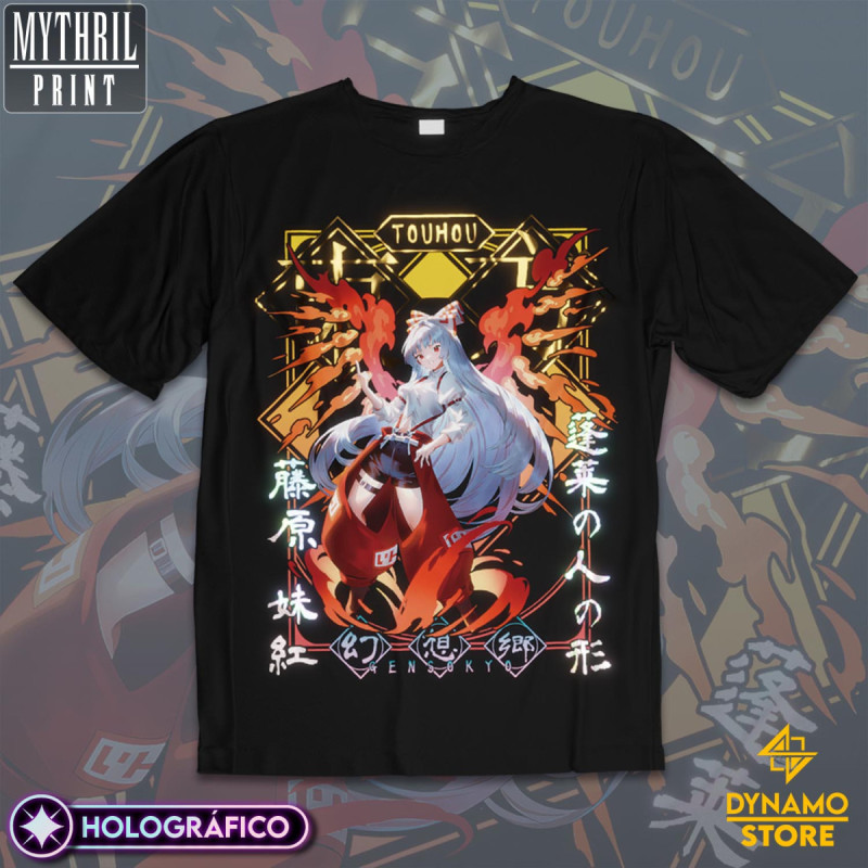 Fujiwara no Mokou - Touhou - Polera Holográfica - MYTHRIL PRINT