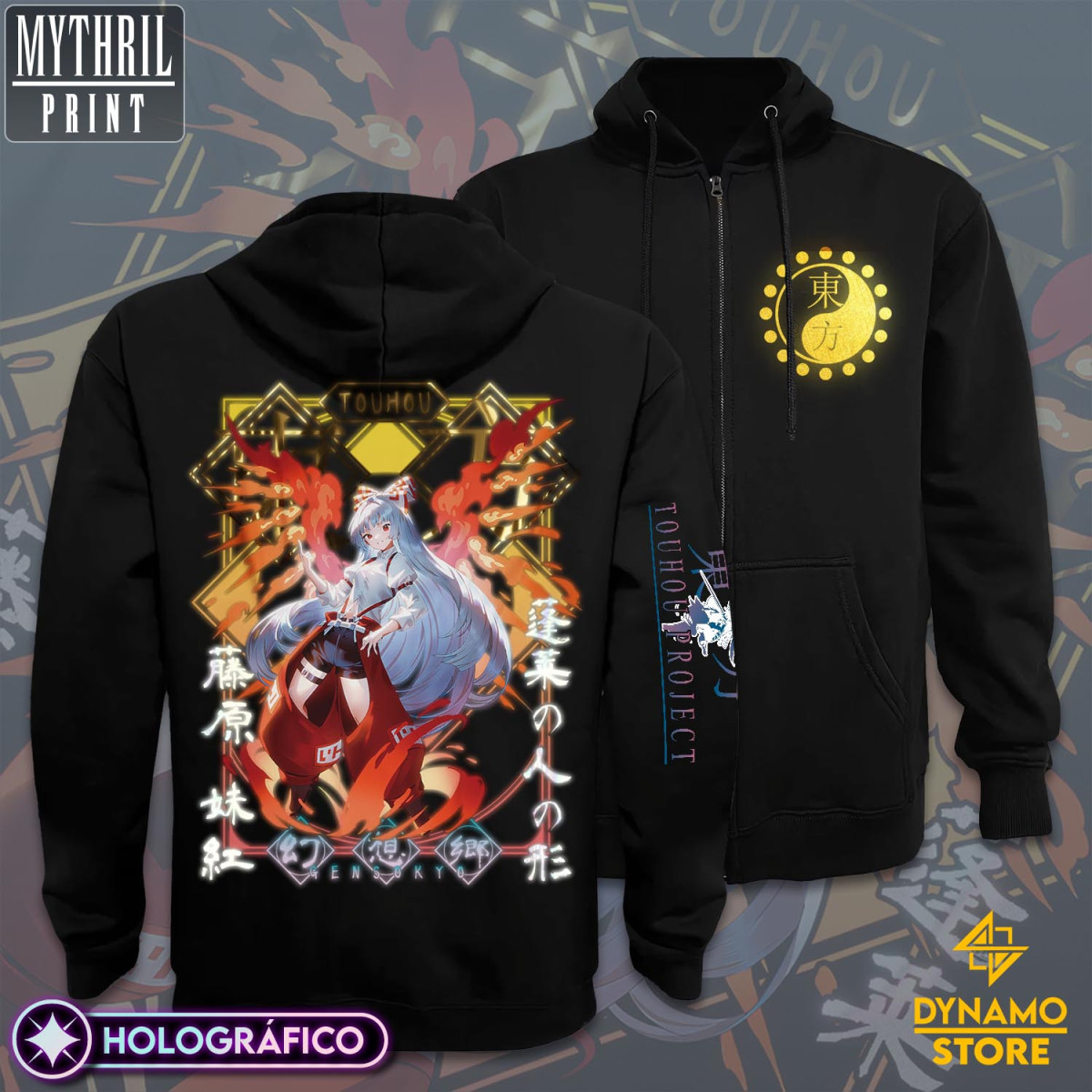 Fujiwara no Mokou - Touhou - Poleron Holográfica - MYTHRIL PRINT