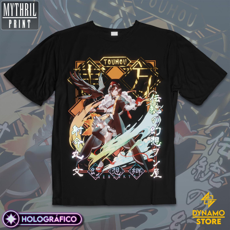 Shameimaru Aya - Touhou - Polera Holográfica - MYTHRIL PRINT