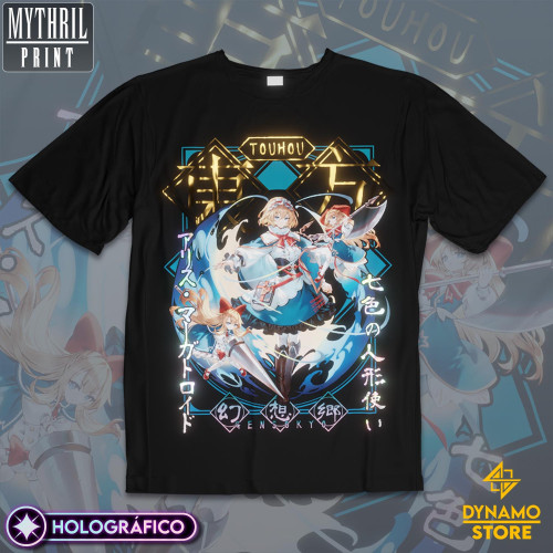 Alice Margatroid - Touhou - Polera Holográfica - MYTHRIL PRINT