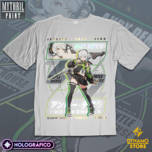 Anby Demara  - Zenless Zone Zero - Polera Holográfica - MYTHRIL PRINT