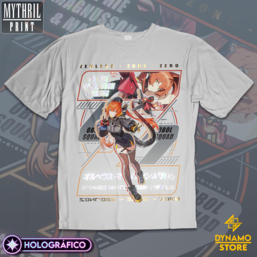 Orphie Magnusson  & Magus  - Zenless Zone Zero - Polera Holográfica - MYTHRIL PRINT