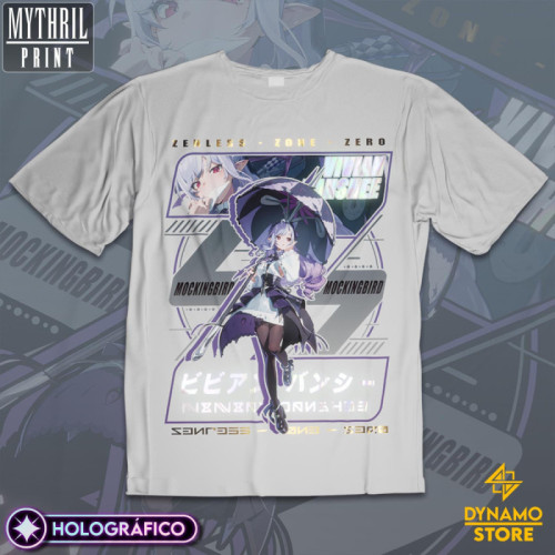 Vivian Banshee  - Zenless Zone Zero - Polera Holográfica - MYTHRIL PRINT