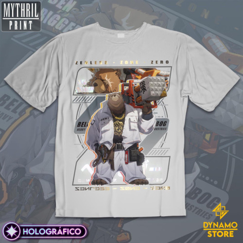 Ben Bigger  - Zenless Zone Zero - Polera Holográfica - MYTHRIL PRINT