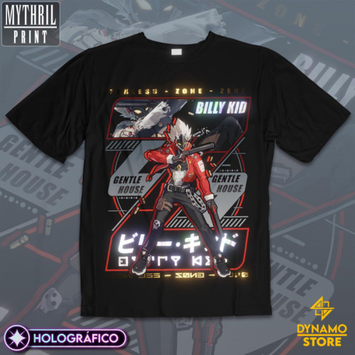 Billy Kid  - Zenless Zone Zero - Polera Holográfica - MYTHRIL PRINT
