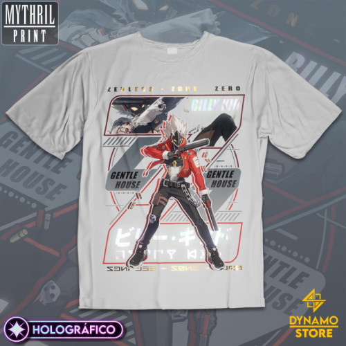 Billy Kid  - Zenless Zone Zero - Polera Holográfica - MYTHRIL PRINT