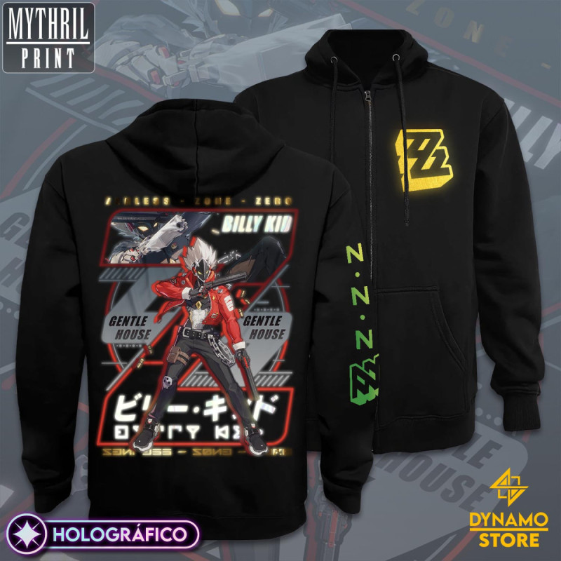 Billy Kid  - Zenless Zone Zero - Poleron Holográfica - MYTHRIL PRINT