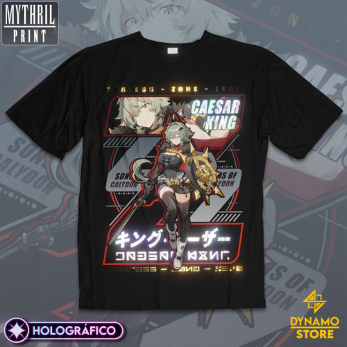 Caesar King - Zenless Zone Zero - Polera Holográfica - MYTHRIL PRINT
