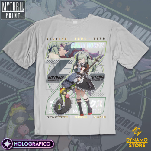 Corin Wickes  - Zenless Zone Zero - Polera Holográfica - MYTHRIL PRINT