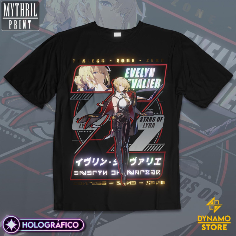 Evelyn Chevalier  - Zenless Zone Zero - Polera Holográfica - MYTHRIL PRINT