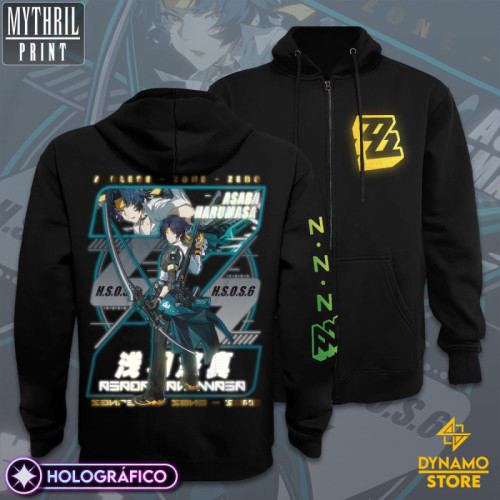 Asaba Harumasa  - Zenless Zone Zero - Poleron Holográfica - MYTHRIL PRINT