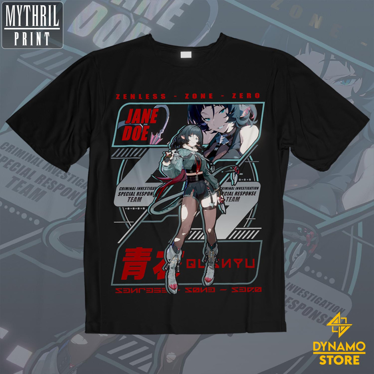 Jane Doe  - Zenless Zone Zero - Polera - MYTHRIL PRINT