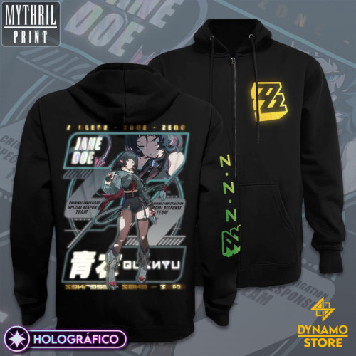 Jane Doe  - Zenless Zone Zero - Poleron Holográfica - MYTHRIL PRINT