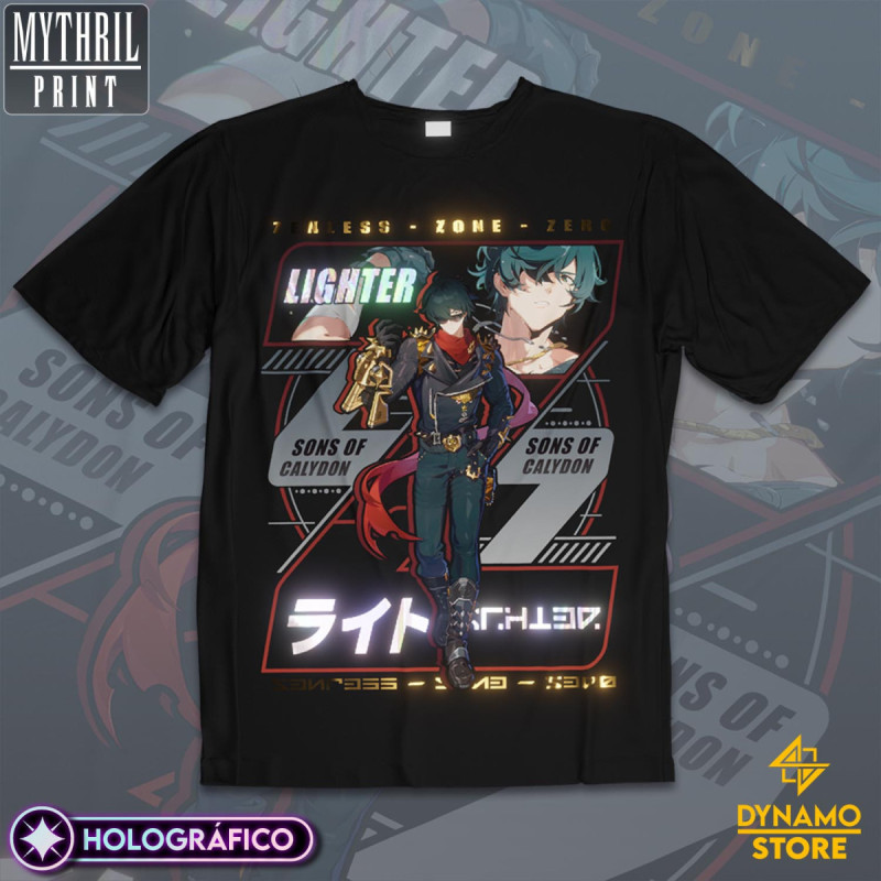 Lighter  - Zenless Zone Zero - Polera Holográfica - MYTHRIL PRINT
