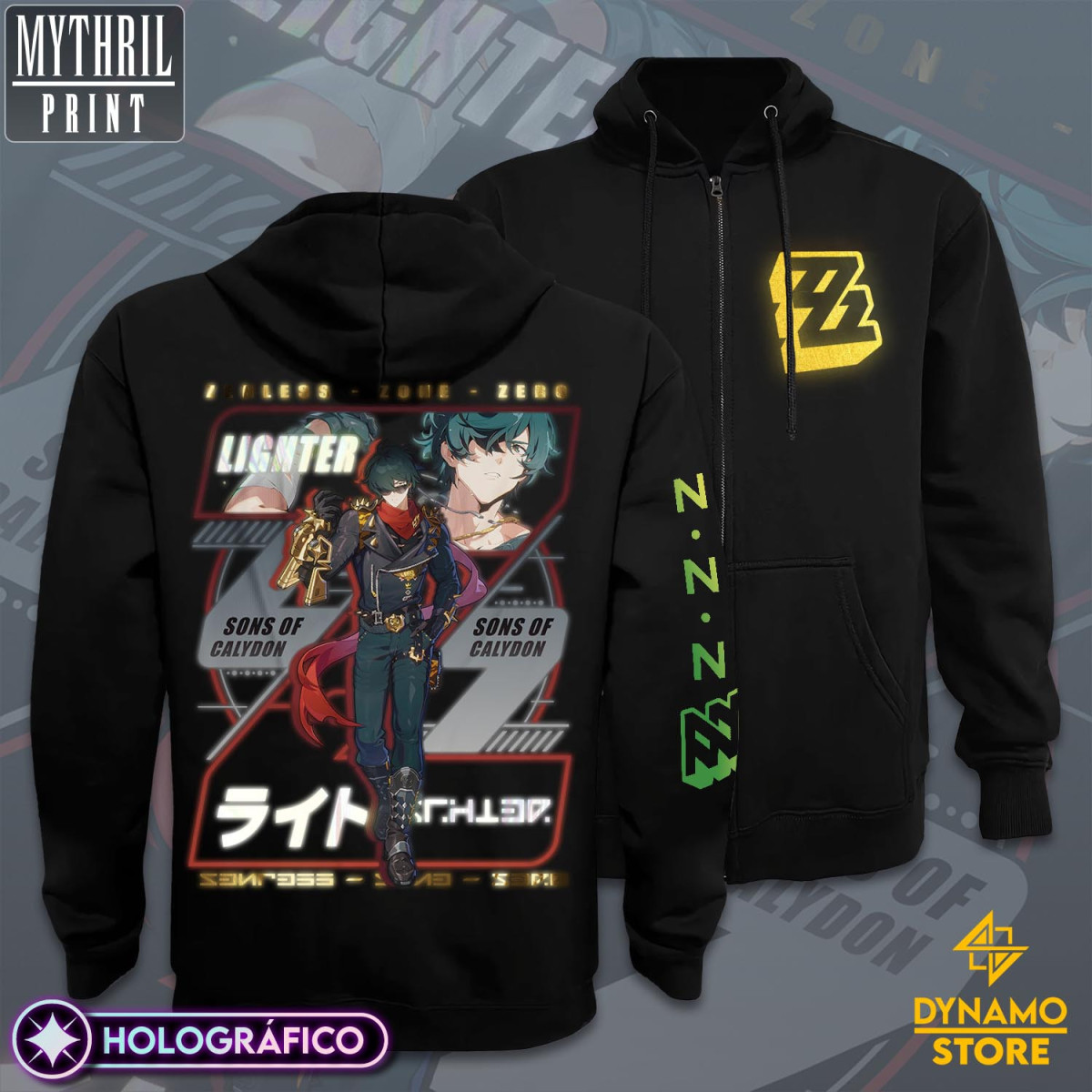 Lighter  - Zenless Zone Zero - Poleron Holográfica - MYTHRIL PRINT