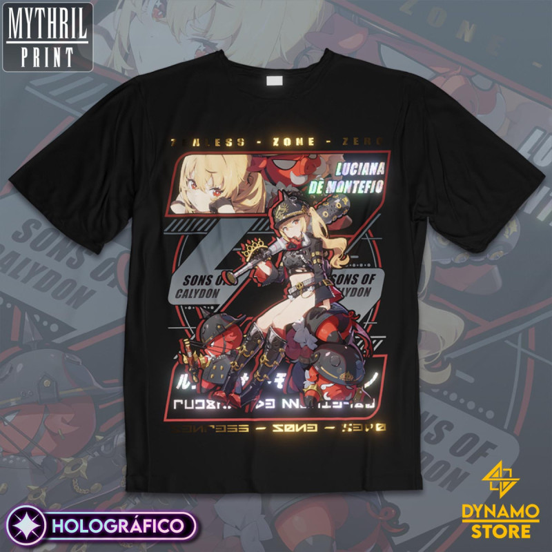 Luciana de Montefio  - Zenless Zone Zero - Polera Holográfica - MYTHRIL PRINT