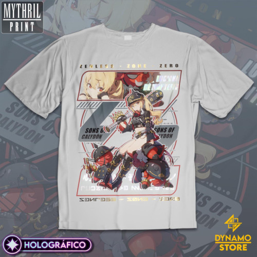 Luciana de Montefio  - Zenless Zone Zero - Polera Holográfica - MYTHRIL PRINT