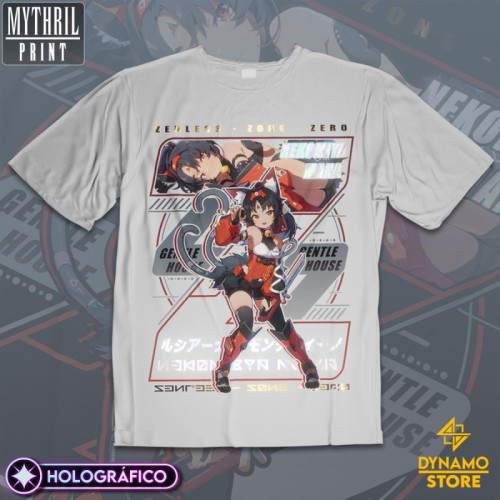 Nekomiya Maya - Zenless Zone Zero - Polera Holográfica - MYTHRIL PRINT