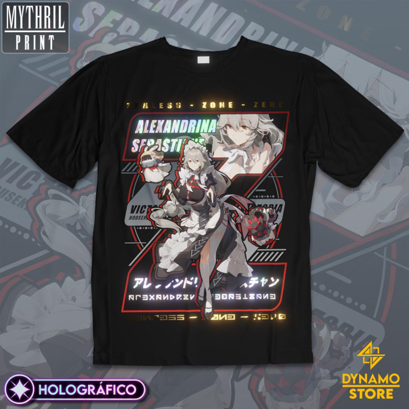 Alexandrina Sebastiane  - Zenless Zone Zero - Polera Holográfica - MYTHRIL PRINT