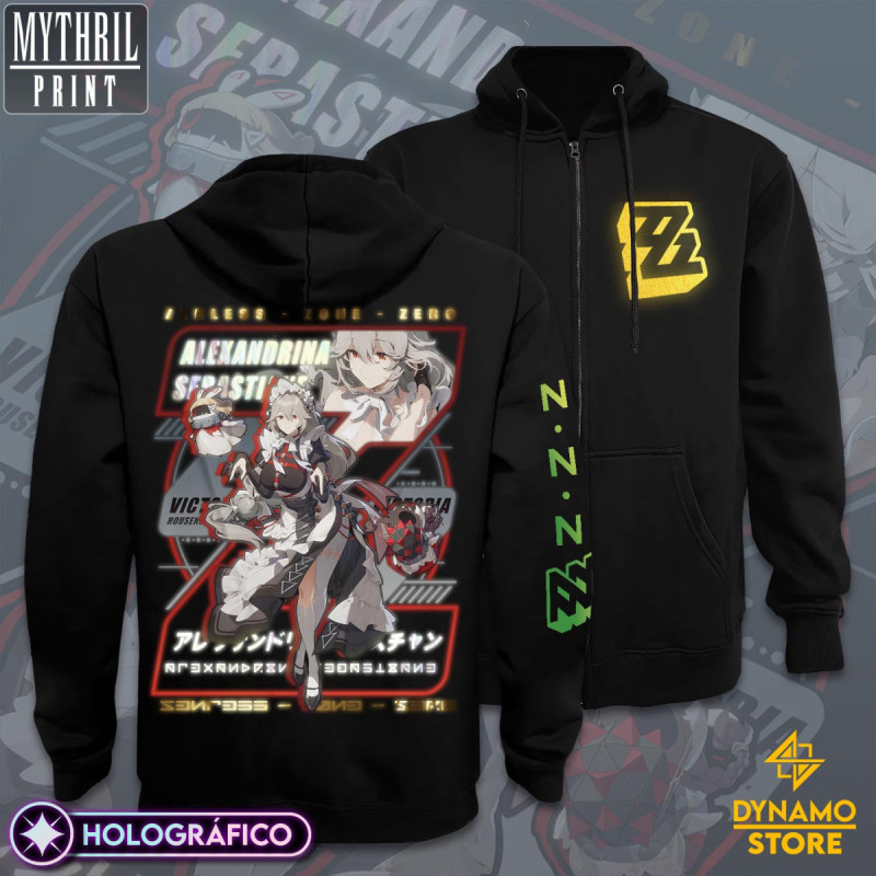Alexandrina Sebastiane  - Zenless Zone Zero - Poleron Holográfica - MYTHRIL PRINT