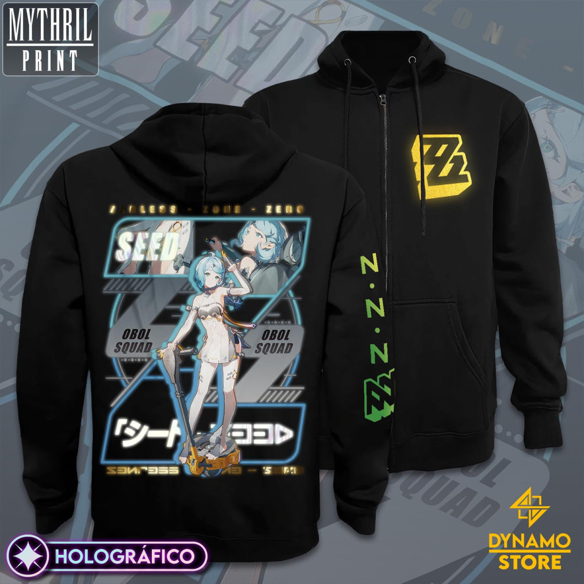 Seed  - Zenless Zone Zero - Poleron Holográfica - MYTHRIL PRINT