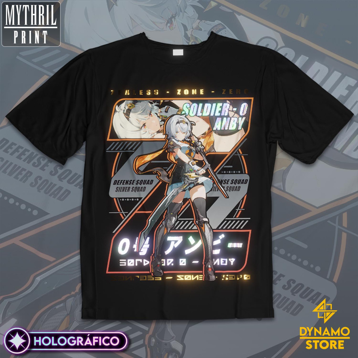 Soldier 0 - Anby  - Zenless Zone Zero - Polera Holográfica - MYTHRIL PRINT
