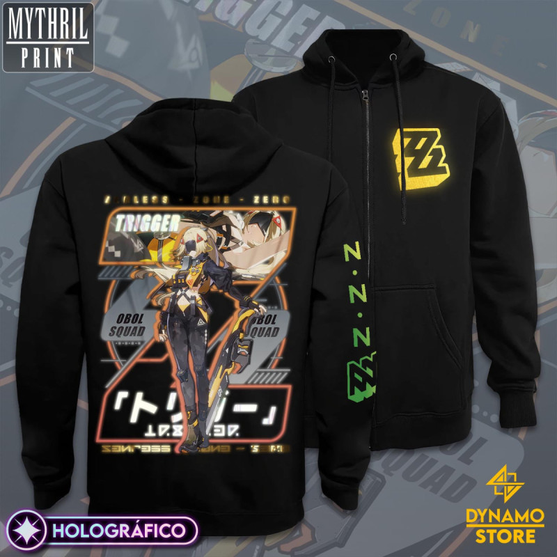 Trigger - Zenless Zone Zero - Poleron Holográfica - MYTHRIL PRINT