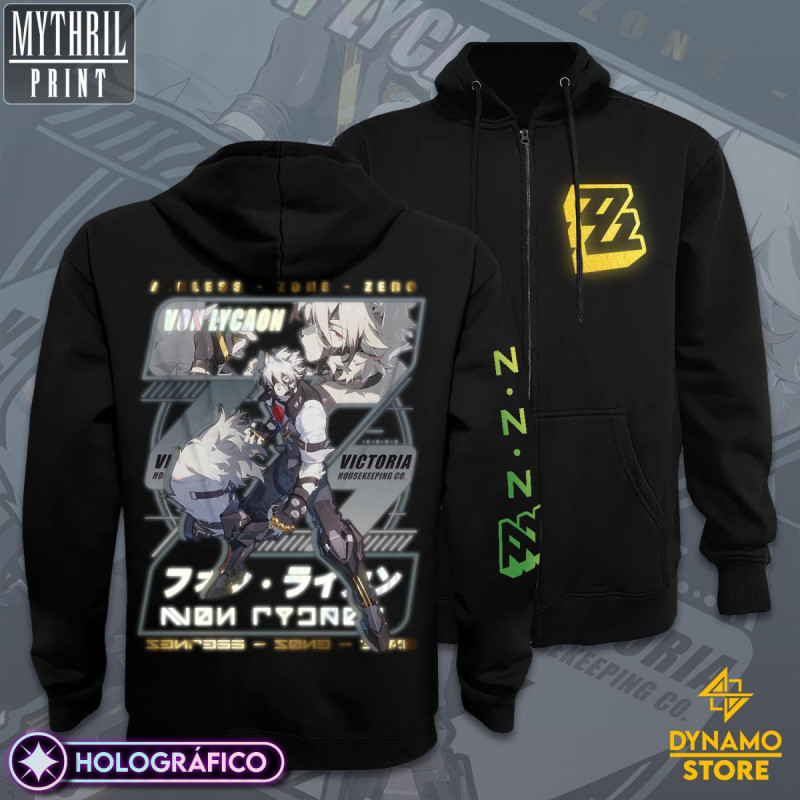 Von Lycaon - Zenless Zone Zero - Poleron Holográfica - MYTHRIL PRINT