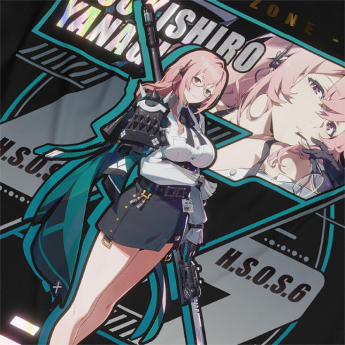 Tsukishiro Yanagi - Zenless Zone Zero - Polera Holográfica - MYTHRIL PRINT