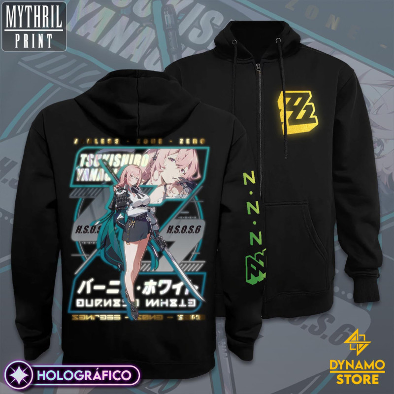 Tsukishiro Yanagi - Zenless Zone Zero - Poleron Holográfica - MYTHRIL PRINT