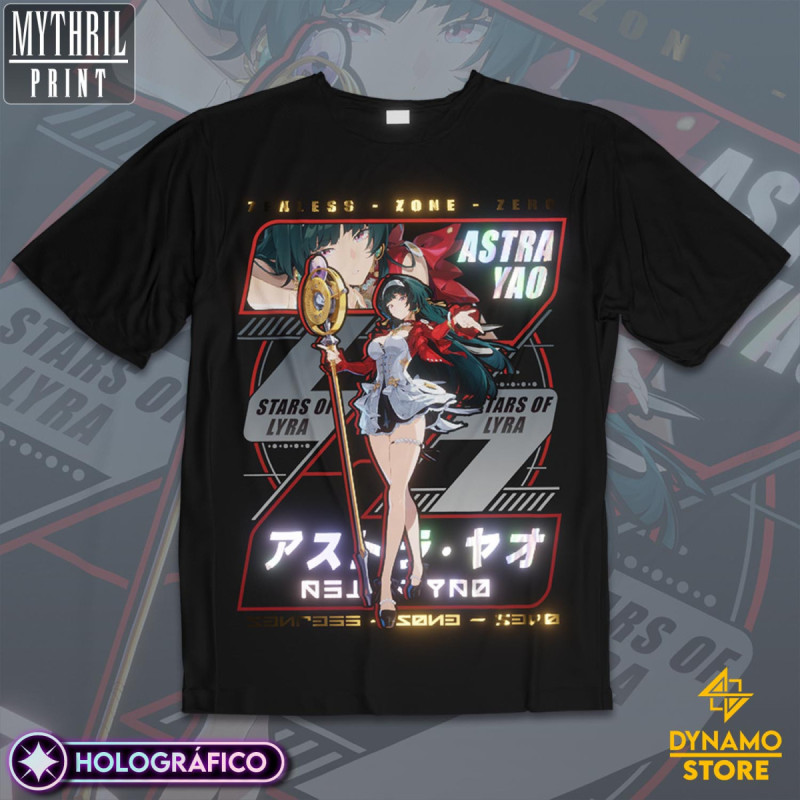 Astra Yao - Zenless Zone Zero - Polera Holográfica - MYTHRIL PRINT