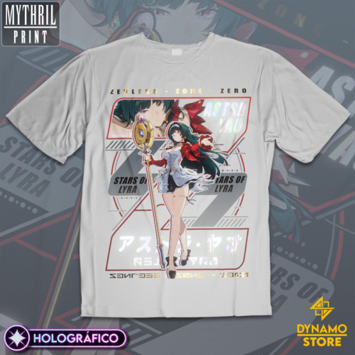 Astra Yao - Zenless Zone Zero - Polera Holográfica - MYTHRIL PRINT
