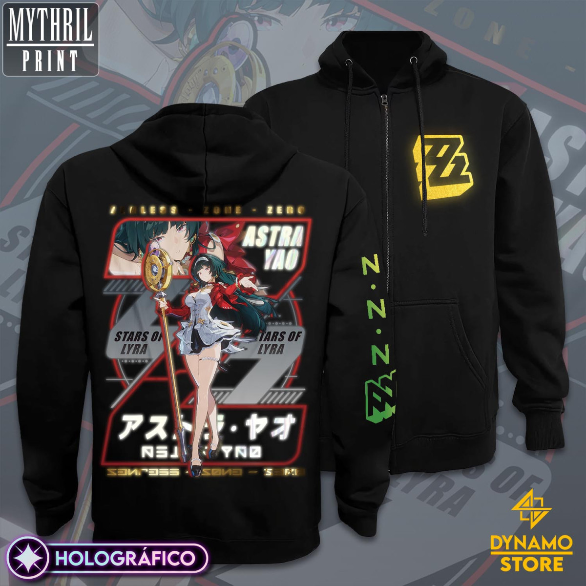 Astra Yao - Zenless Zone Zero - Poleron Holográfica - MYTHRIL PRINT