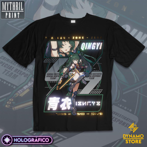 Qingyi - Zenless Zone Zero - Polera Holográfica - MYTHRIL PRINT