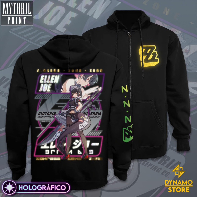 Ellen Joe - Zenless Zone Zero - Poleron Holográfica - MYTHRIL PRINT