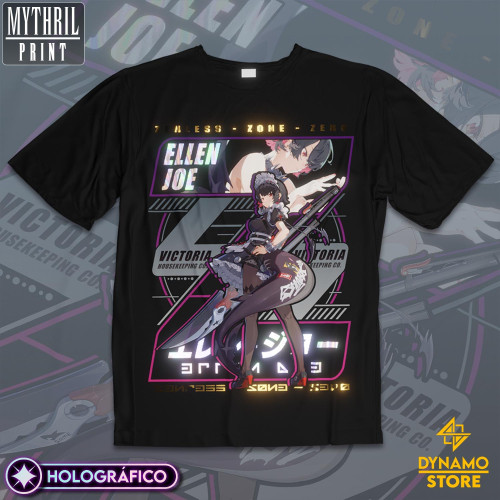 Ellen Joe - Zenless Zone Zero - Polera Holográfica - MYTHRIL PRINT