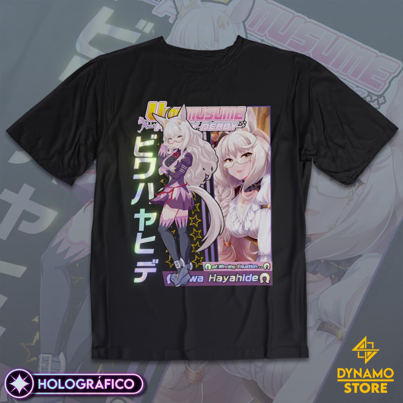 Biwa Hayahide - Umamusume - Polera Holográfica