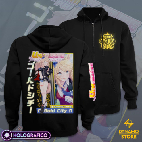 Gold City - Umamusume - Poleron Holográfica